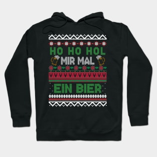 Ho Ho Hol Mir Mal Ein Bier Funny Christmas Ugly Christmas Sweater Xmas Hoodie